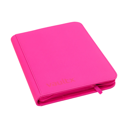 Vault X - 9-Pocket Exo-Tec® Zip Binder - Neon Pink