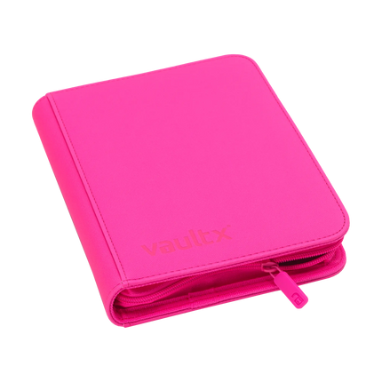 Vault X - 4-Pocket Exo-Tec® Zip Binder - Neon Pink