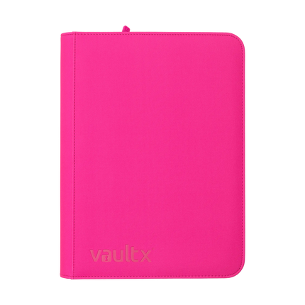 Vault X - 9-Pocket Exo-Tec® Zip Binder - Neon Pink