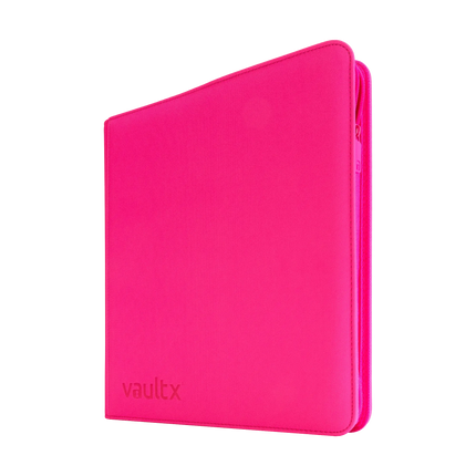 Vault X - 12-Pocket Exo-Tec® Zip Binder - Neon Pink