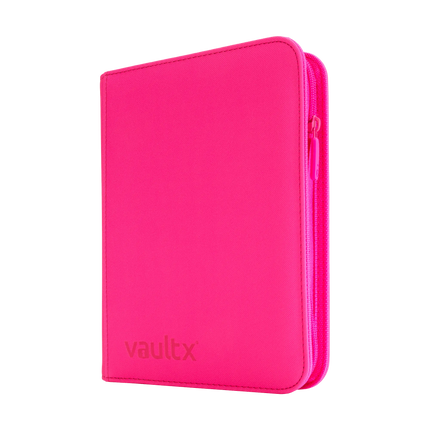 Vault X - 4-Pocket Exo-Tec® Zip Binder - Neon Pink
