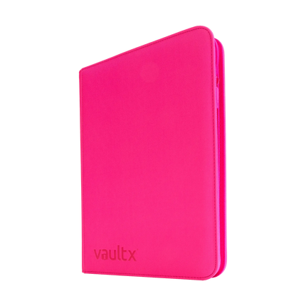 Vault X - 9-Pocket Exo-Tec® Zip Binder - Neon Pink