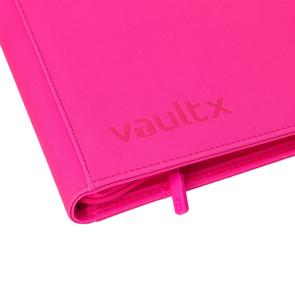 Vault X - 9-Pocket Exo-Tec® Zip Binder - Neon Pink