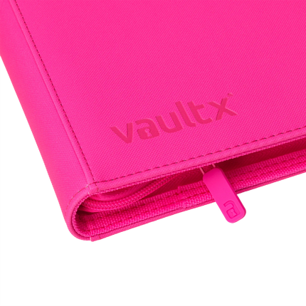 Vault X - 4-Pocket Exo-Tec® Zip Binder - Neon Pink