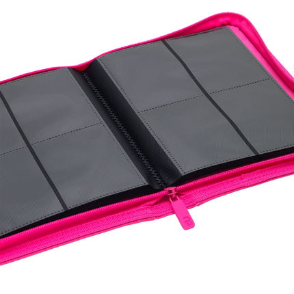 Vault X - 4-Pocket Exo-Tec® Zip Binder - Neon Pink
