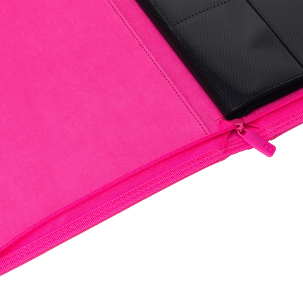 Vault X - 9-Pocket Exo-Tec® Zip Binder - Neon Pink