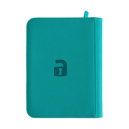 Vault X - 4-Pocket Exo-Tec® Zip Binder - Teal