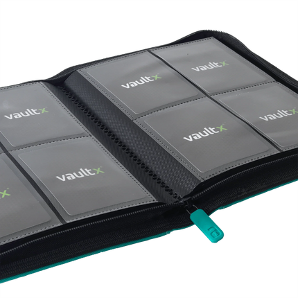 Vault X - 4-Pocket Exo-Tec® Zip Binder - Teal