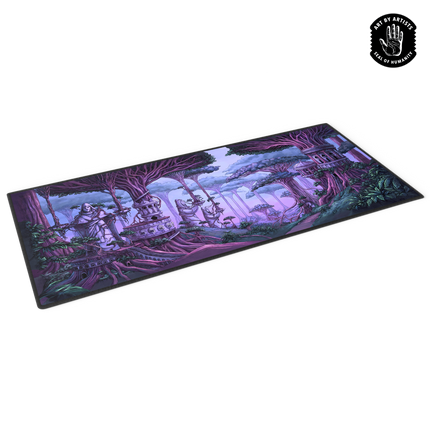 'The Mezzanines' Brittany Bowman Desk Mat: Curator Arcane Landscapes