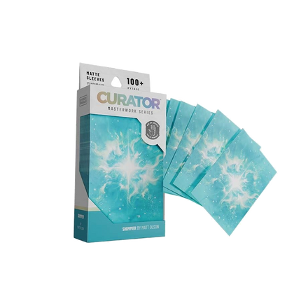 Curator: Masterworks Sleeves - Shimmer Blue (Matt Olson)