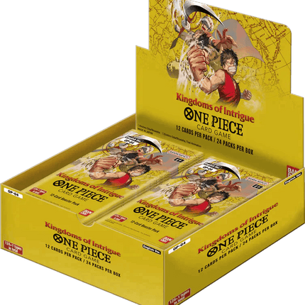 One Piece TCG - Kingdoms of Intrigue (OP-04) Display Case (12x Booster Boxes) - The Card Vault