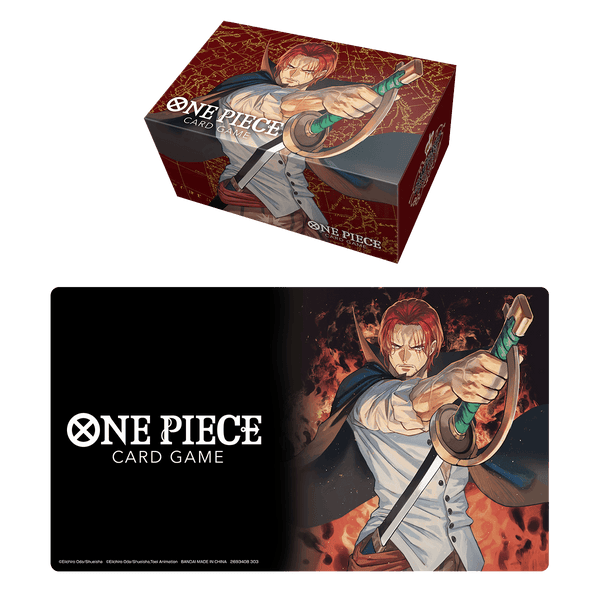One Piece TCG - Playmat and Storage Box Set - Shanks - The Card Vault