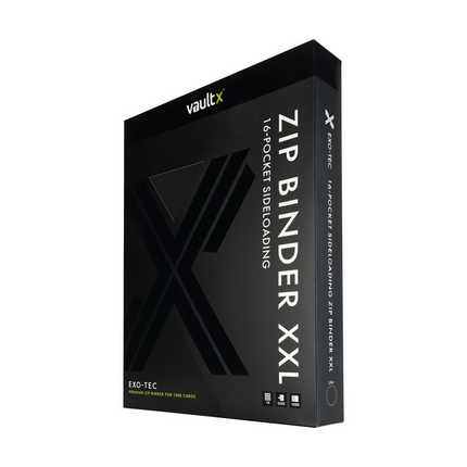 Vault X - 16-Pocket Exo-Tec® XXL Zip Binder - Black