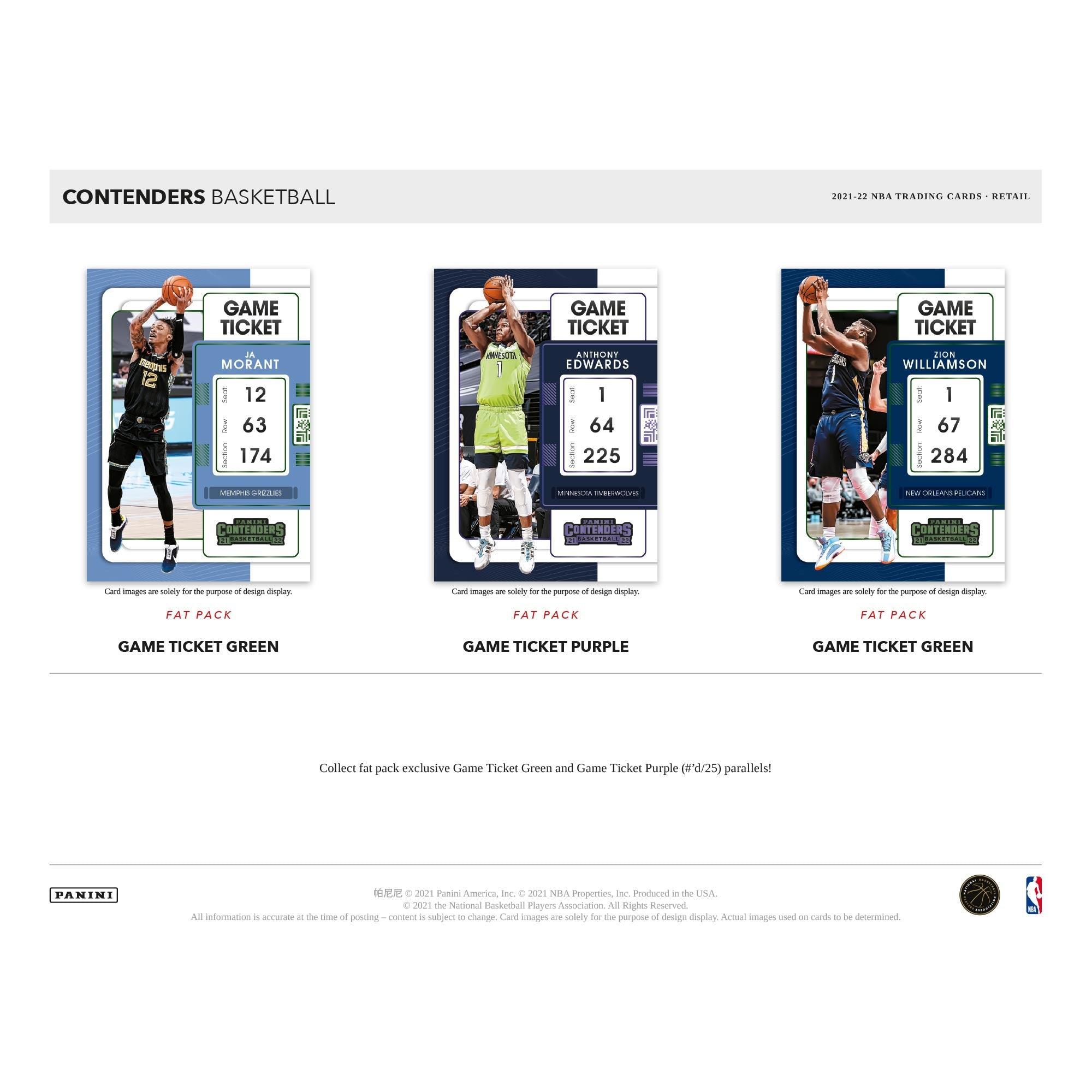 Panini - 2021/22 Contenders Basketball (NBA) - Fat Pack Box - The Card Vault