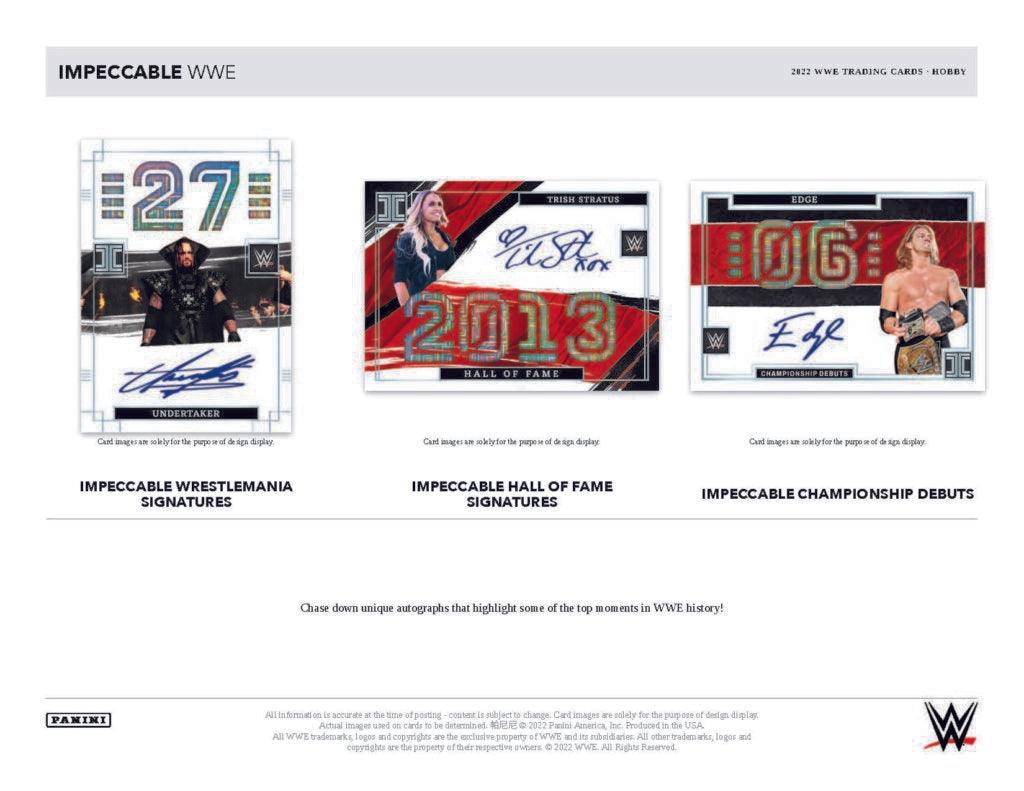 Panini - 2021/22 Impeccable WWE Wrestling - Hobby Box - The Card Vault