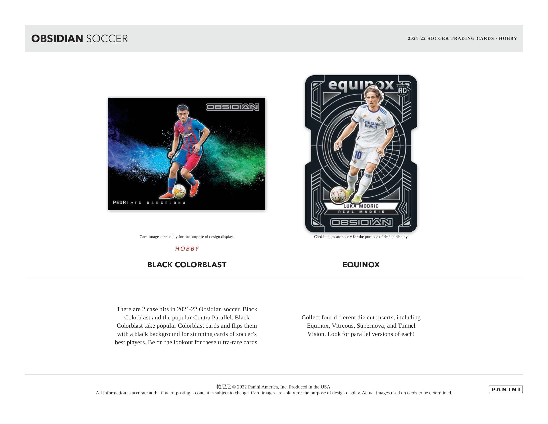 Panini - 2021/22 Obsidian Football (Soccer) - Hobby Box - The Card Vault