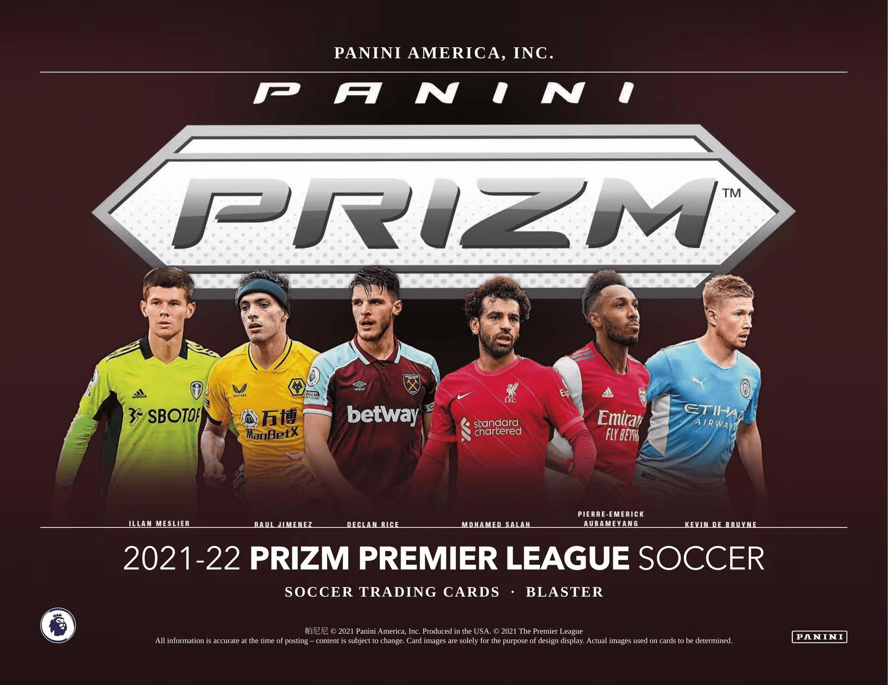 Panini - 2021/22 Premier League Prizm Football (Soccer) - Blaster Box - The Card Vault