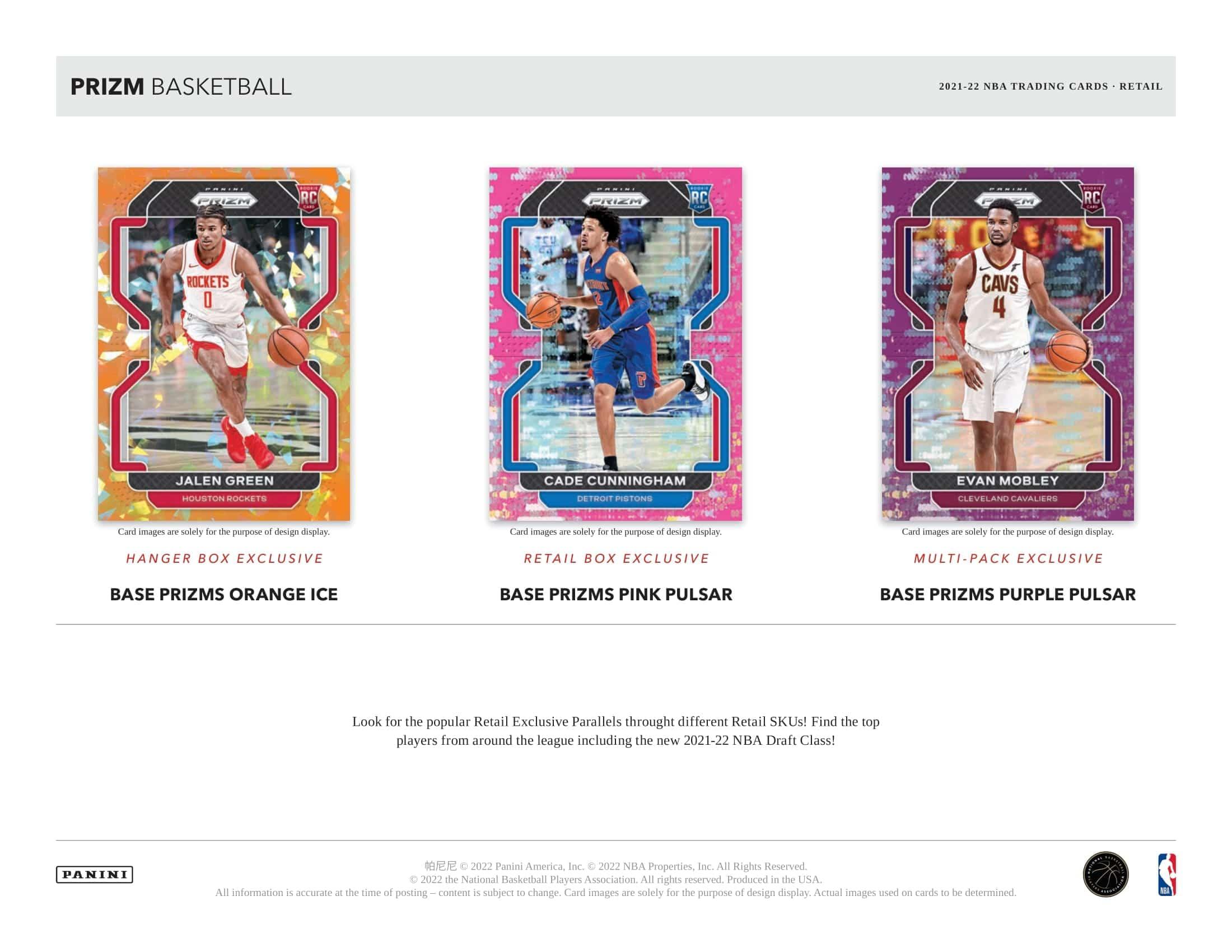 Panini - 2021/22 Prizm Basketball (NBA) - Retail Box - The Card Vault