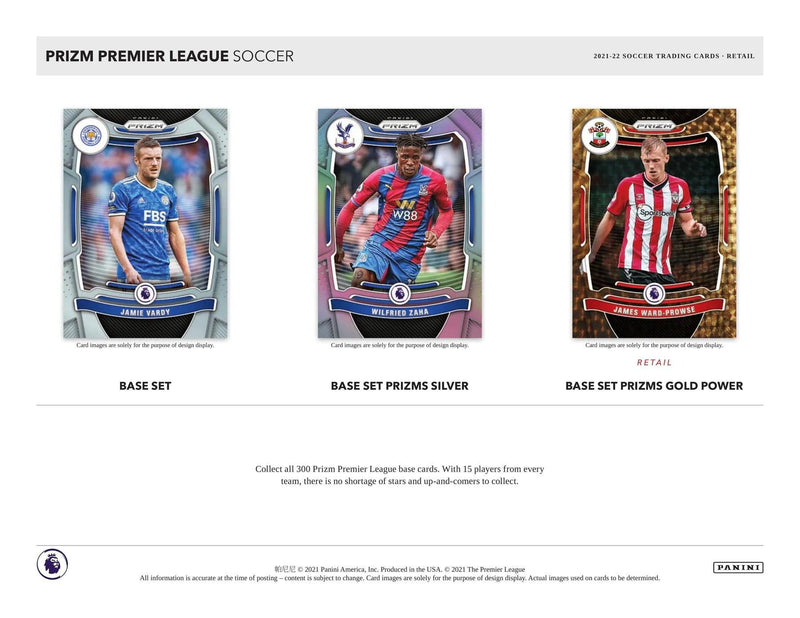 Panini - 2021/22 Prizm Premier League (Soccer) - Retail Box - The Card Vault