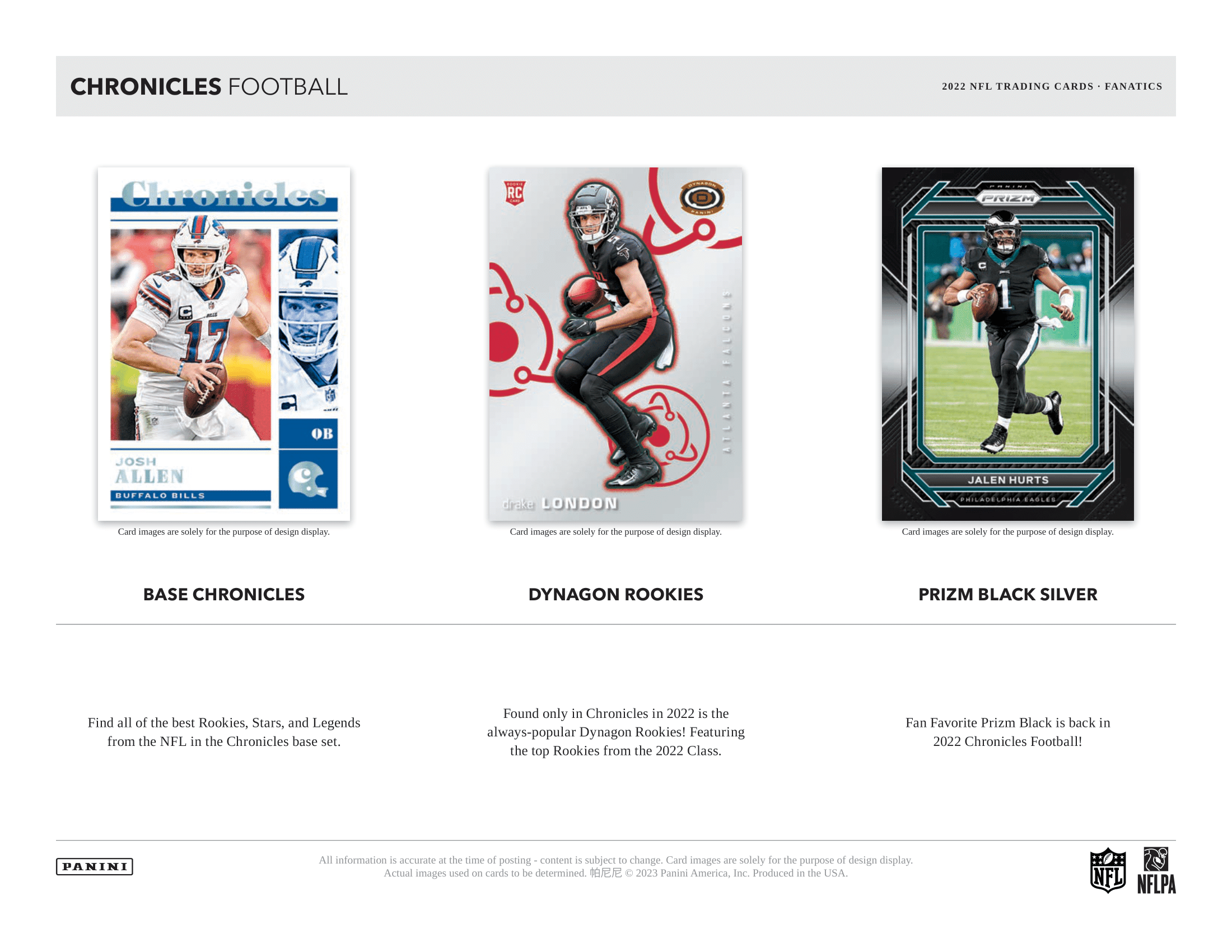 Panini - 2022 Chronicles American Football (NFL) - Fanatics Blaster Box - The Card Vault