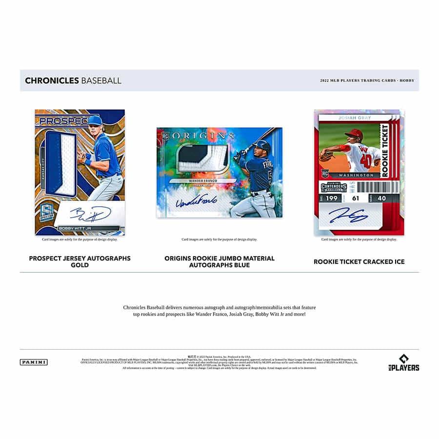 Panini - 2022 Chronicles Baseball (MLB) - Hobby Box - The Card Vault
