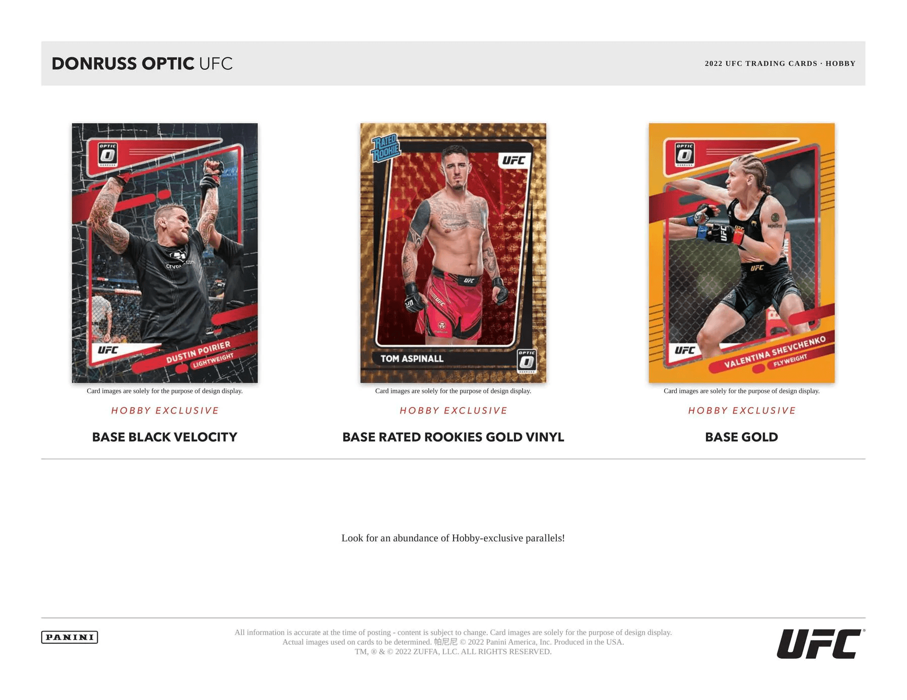 Panini - 2022 Donruss Optic UFC - Hobby Box (20 Packs) - The Card Vault