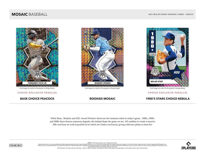 Panini - 2022 Mosaic Baseball (MLB) - Choice Box - The Card Vault