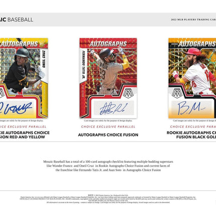 Panini - 2022 Mosaic Baseball (MLB) - Choice Box - The Card Vault