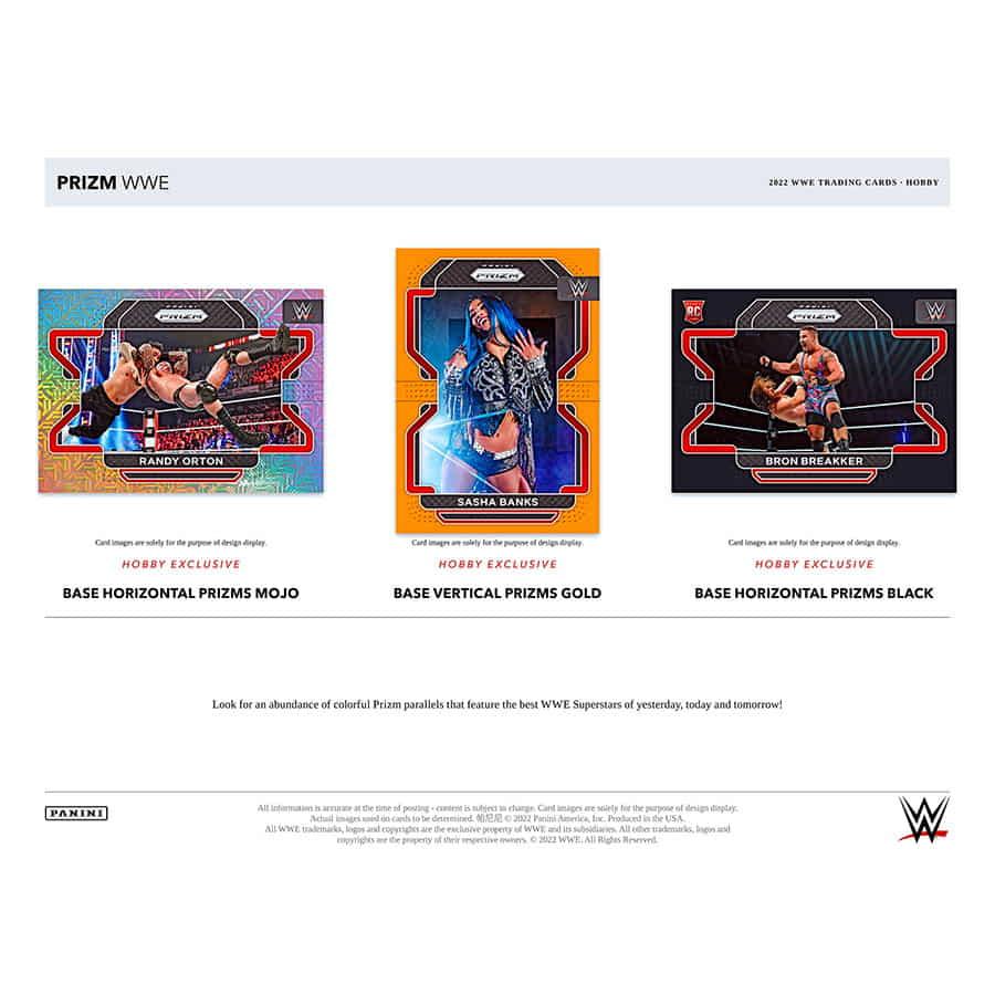 Panini - 2022 Prizm WWE Wrestling - Hobby Box (12 Packs) - The Card Vault