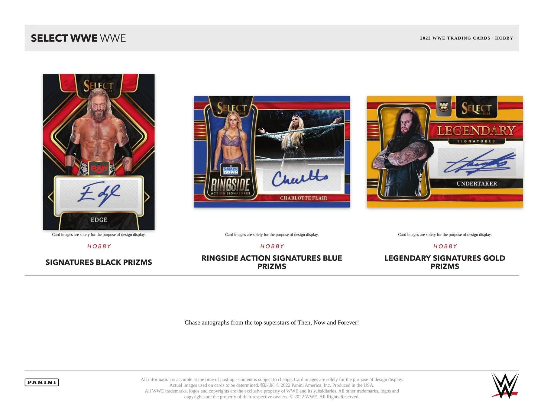 Panini - 2022 Select WWE Wrestling - Hobby Box (12 Packs) - The Card Vault