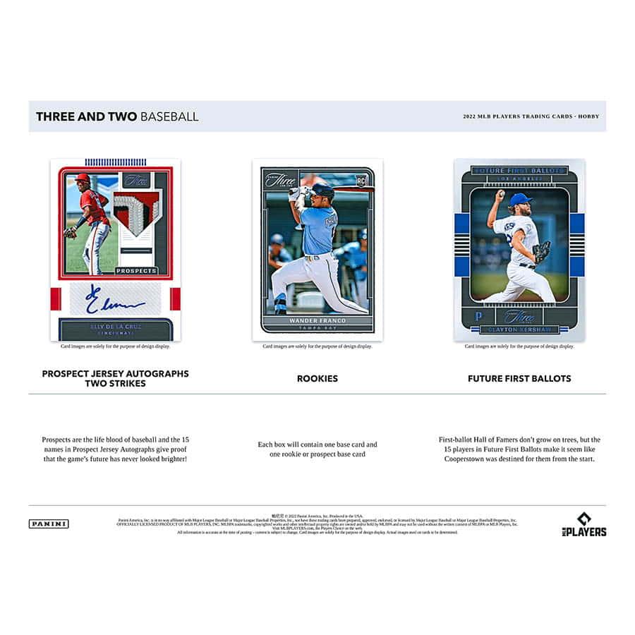Panini - 2022 Three and Two Baseball (MLB) - Hobby Box - The Card Vault