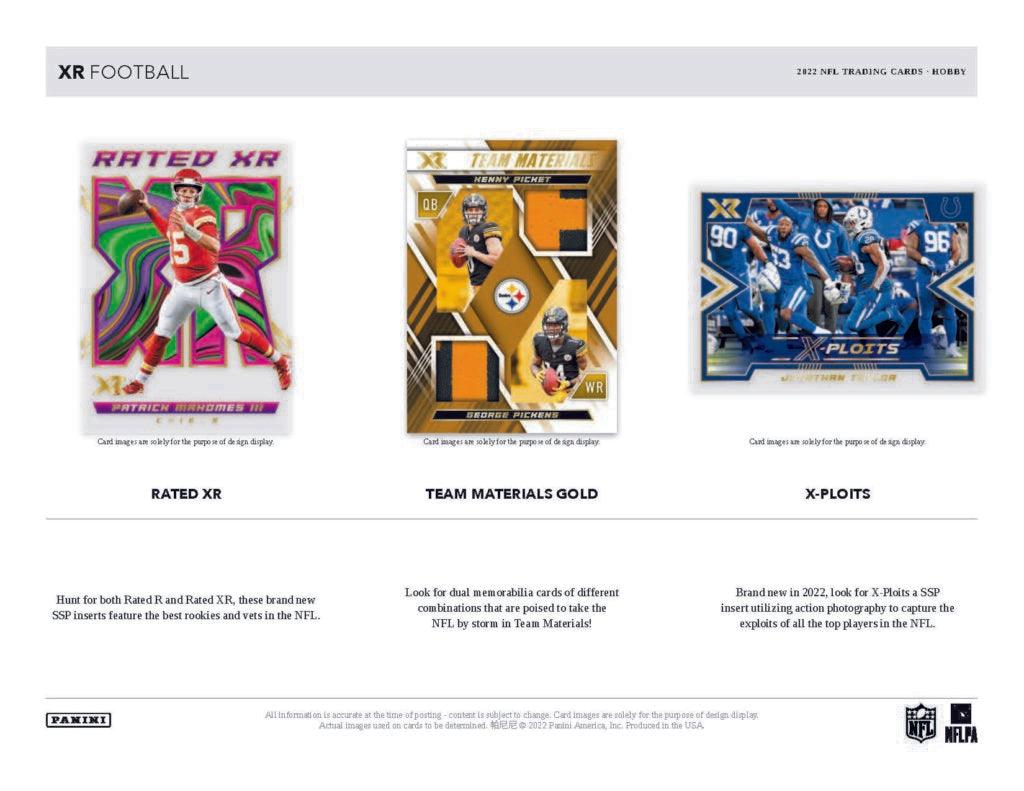 Panini - 2022 XR American Football (NFL) - Hobby Box - The Card Vault