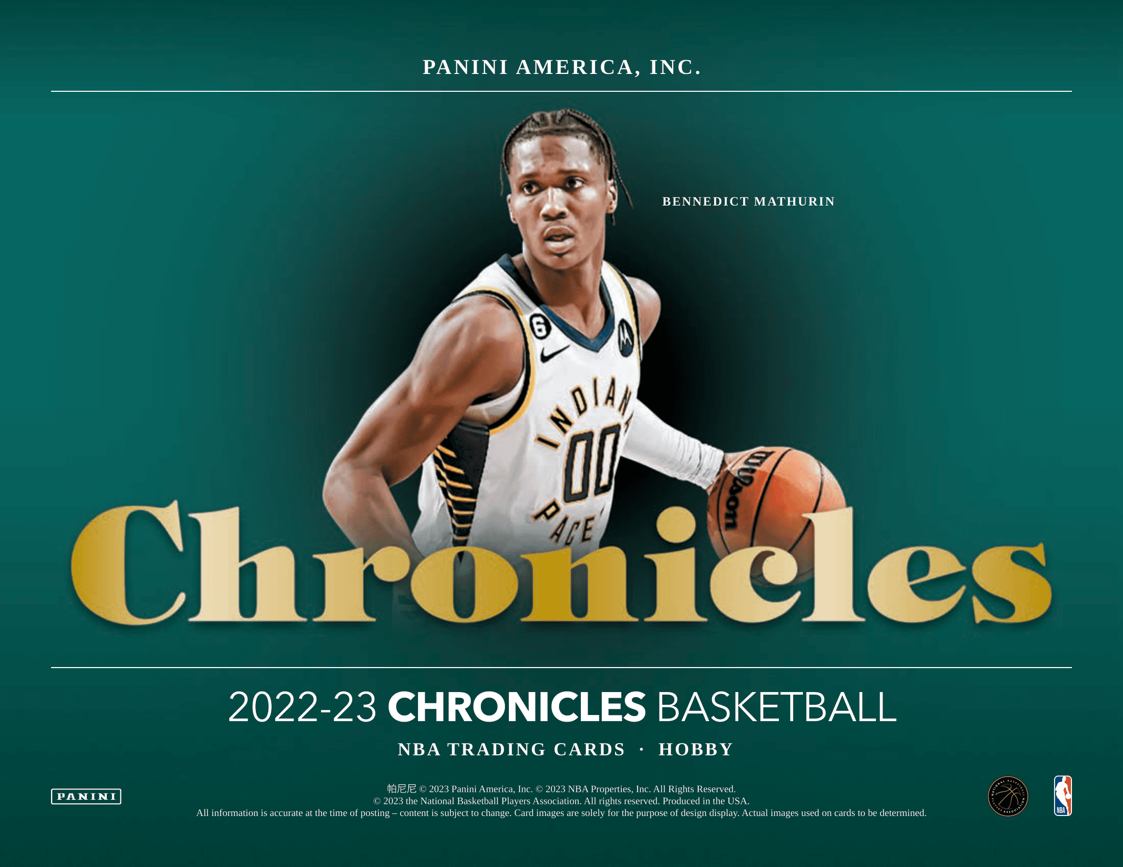 Panini - 2022/23 Chronicles Basketball (NBA) - Hobby Box - The Card Vault