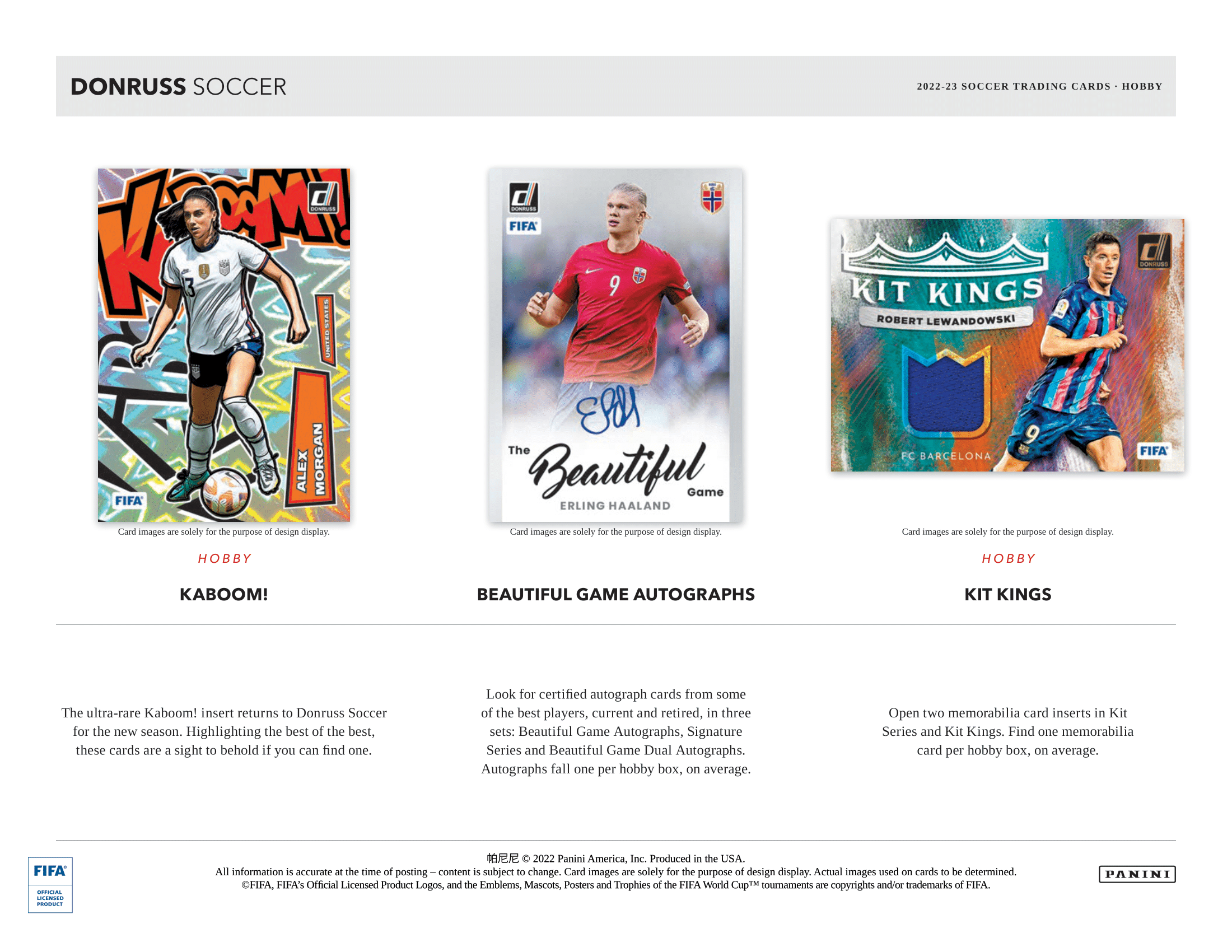 Panini - 2022/23 Donruss Football (Soccer) - Hobby Box - The Card Vault