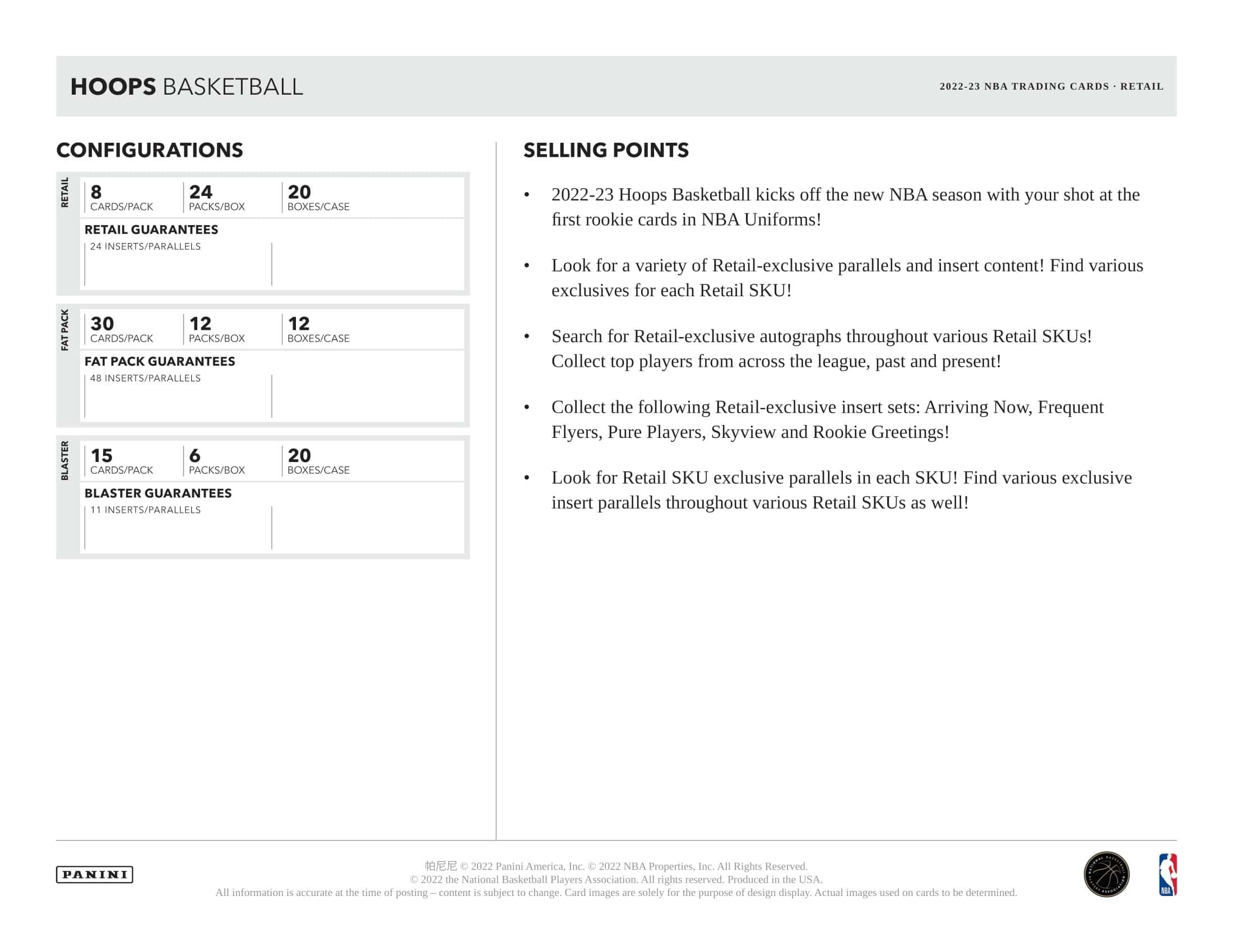 Panini - 2022/23 Hoops Basketball (NBA) - Blaster Box - The Card Vault