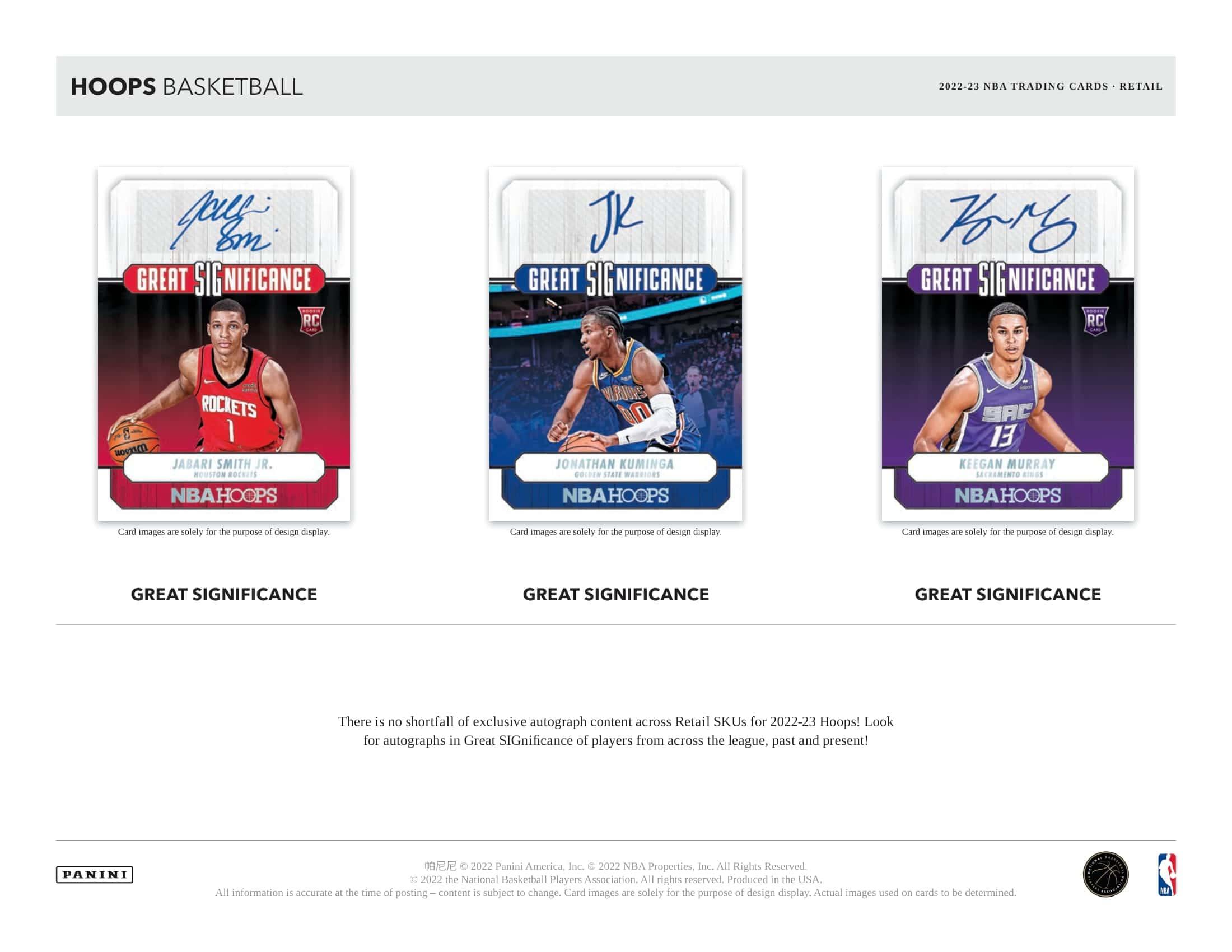 Panini - 2022/23 Hoops Basketball (NBA) - Fat Pack Box - The Card Vault