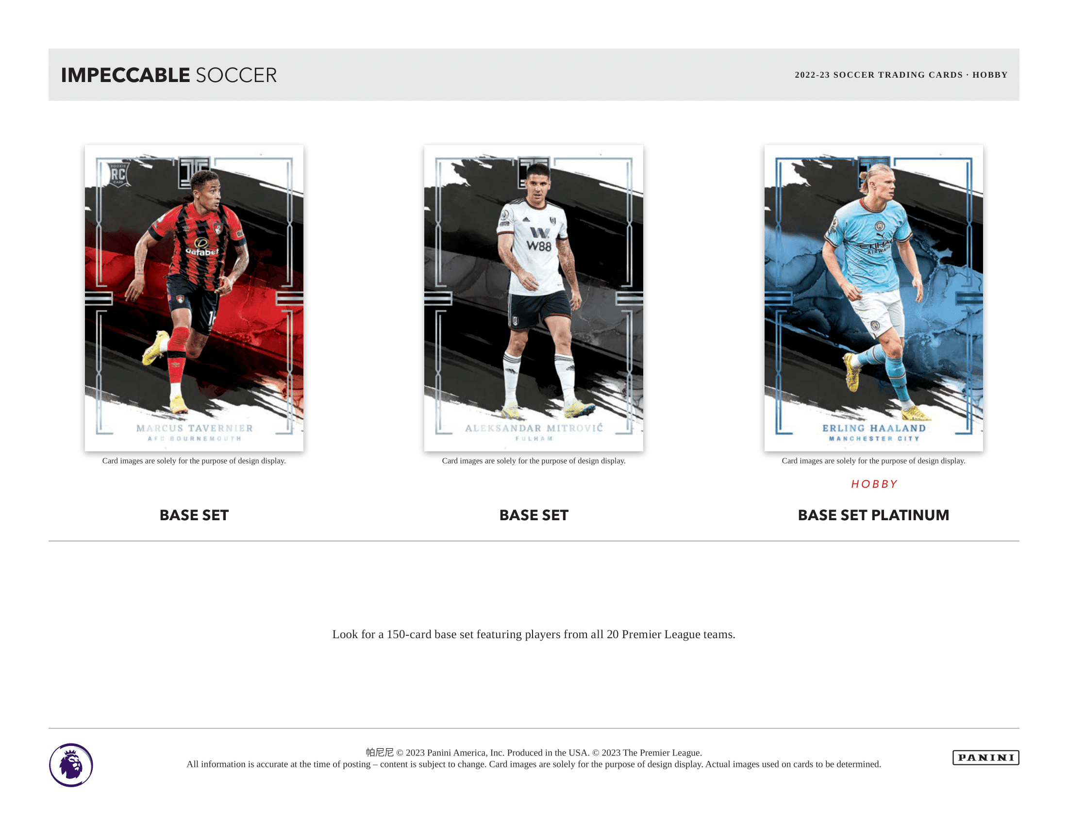 Panini - 2022/23 Impeccable Football (Soccer) - Hobby Box - The Card Vault