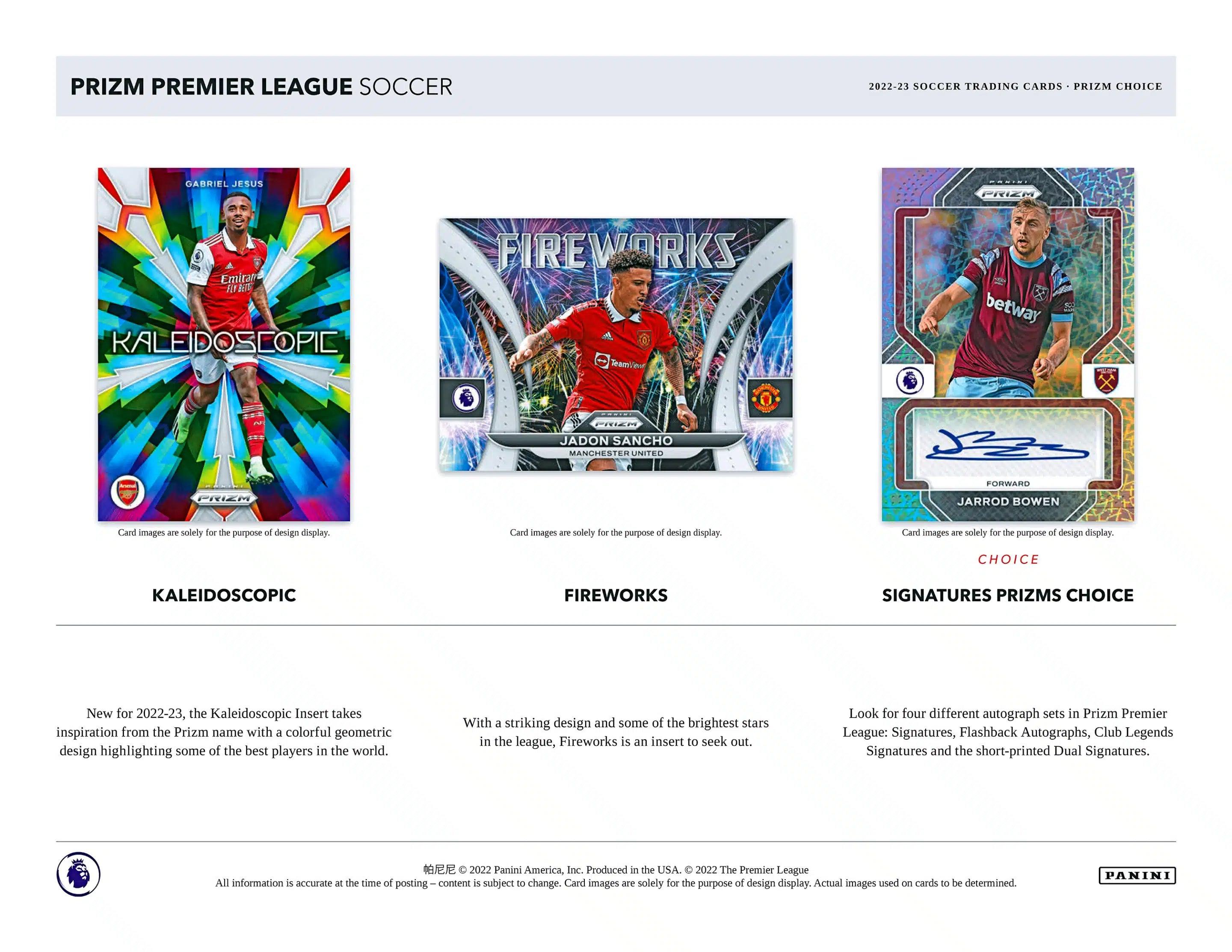 Panini - 2022/23 Prizm Premier League Football (Soccer) - Choice Box (1 Pack) - The Card Vault