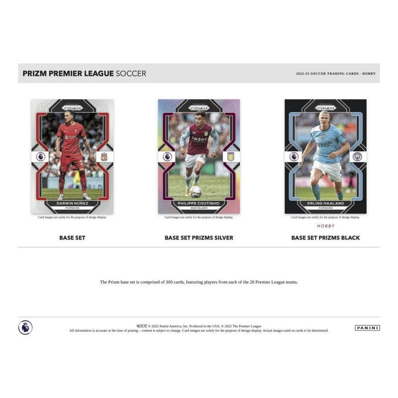 Panini - 2022/23 Prizm Premier League Football (Soccer) - Hobby Box (12 Packs) - The Card Vault
