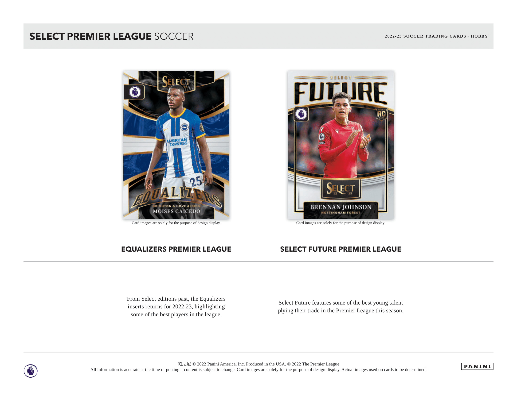 Panini - 2022/23 Select English Premier League Football (Soccer) - Hobby Box - The Card Vault