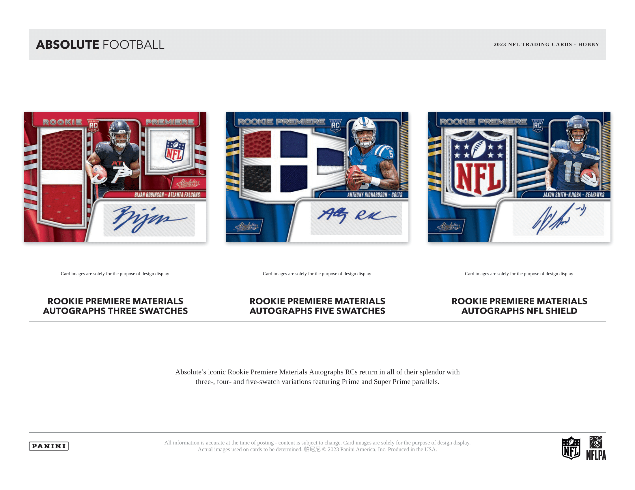 Panini - 2023 Absolute American Football (NFL) - Hobby Box - The Card Vault