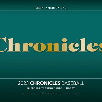 Panini - 2023 Chronicles Baseball (MLB) - Hobby Box - The Card Vault