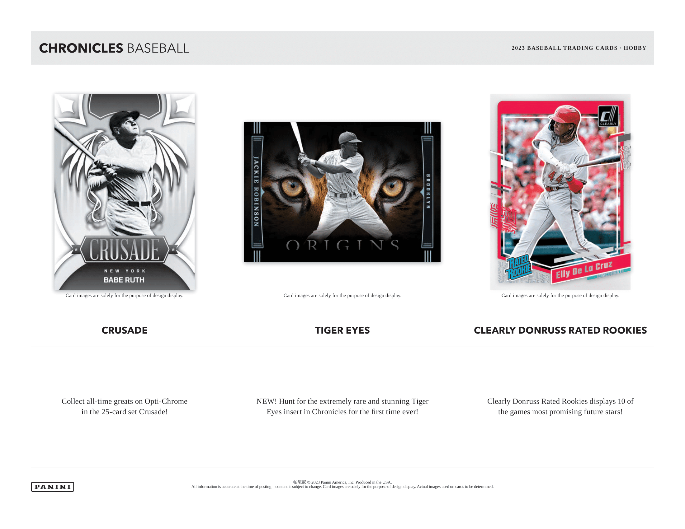 Panini - 2023 Chronicles Baseball (MLB) - Hobby Box - The Card Vault