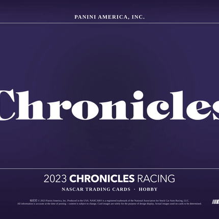 Panini - 2023 Chronicles Racing (NASCAR) - Hobby Box - The Card Vault