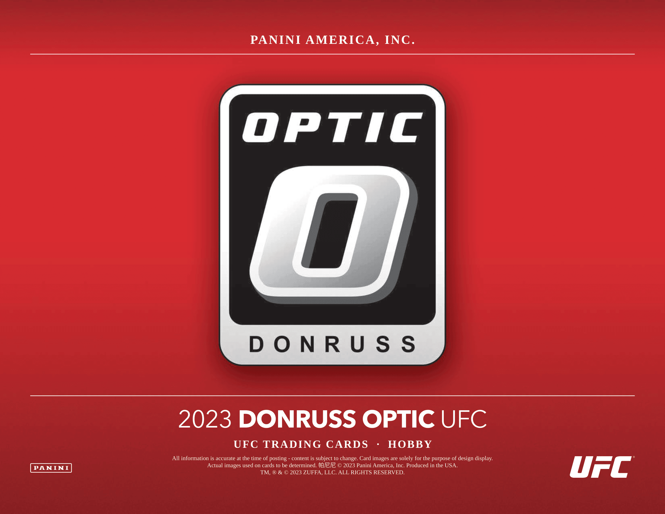 Panini - 2023 Donruss Optic UFC - Hobby Box - The Card Vault