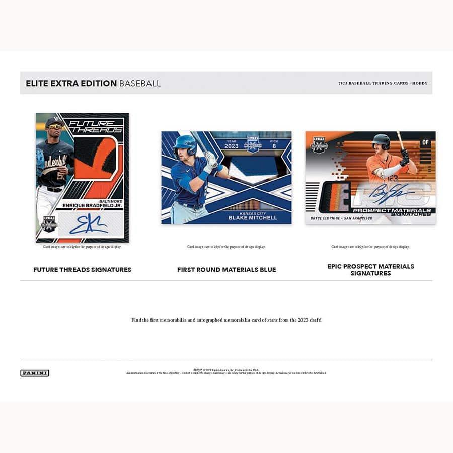 Panini - 2023 Elite Extra Edition Baseball (MLB) - Hobby Box - The Card Vault