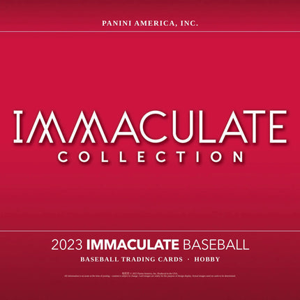 Panini - 2023 Immaculate Baseball (MLB) - Hobby Box - The Card Vault