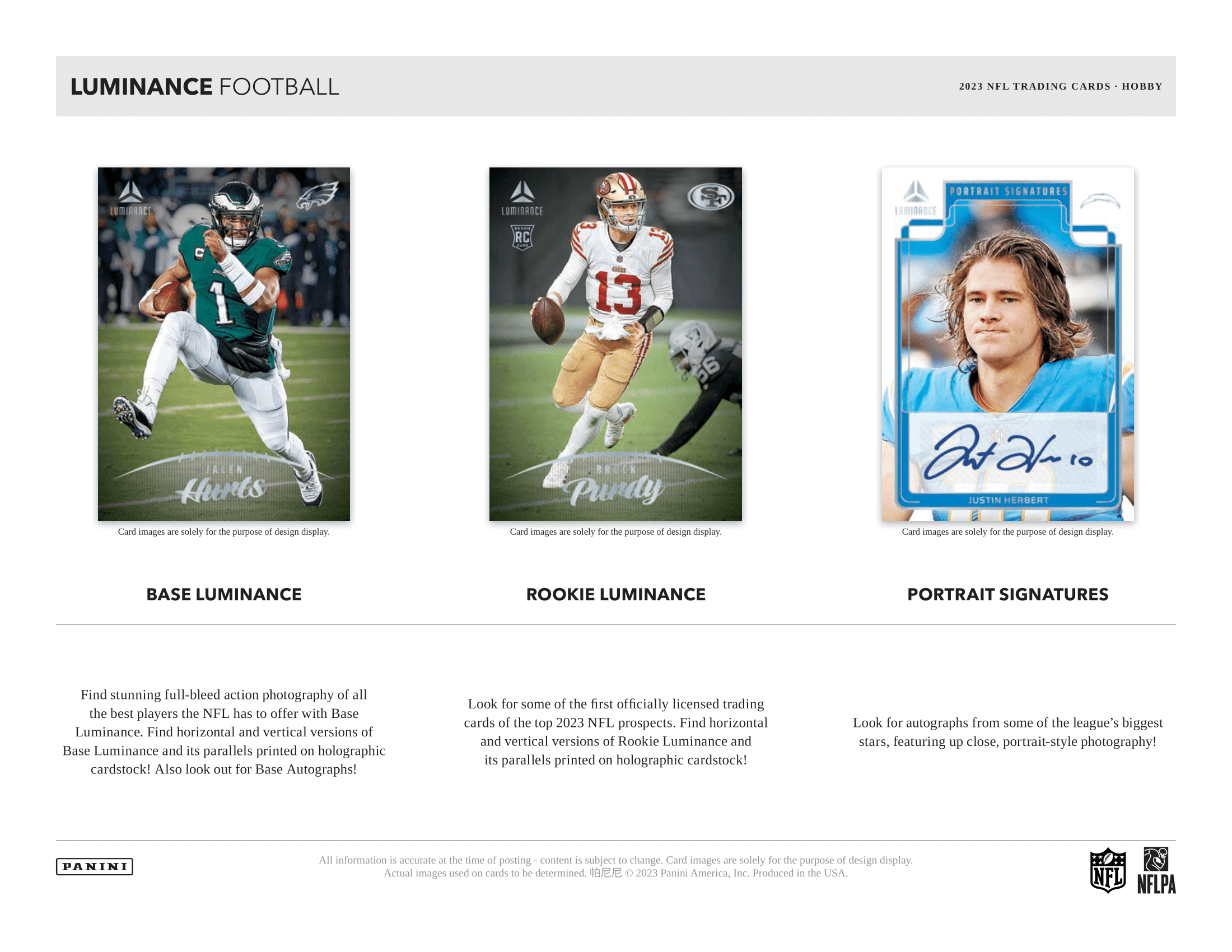 Panini - 2023 Luminance American Football (NFL) - Hobby Box - The Card Vault