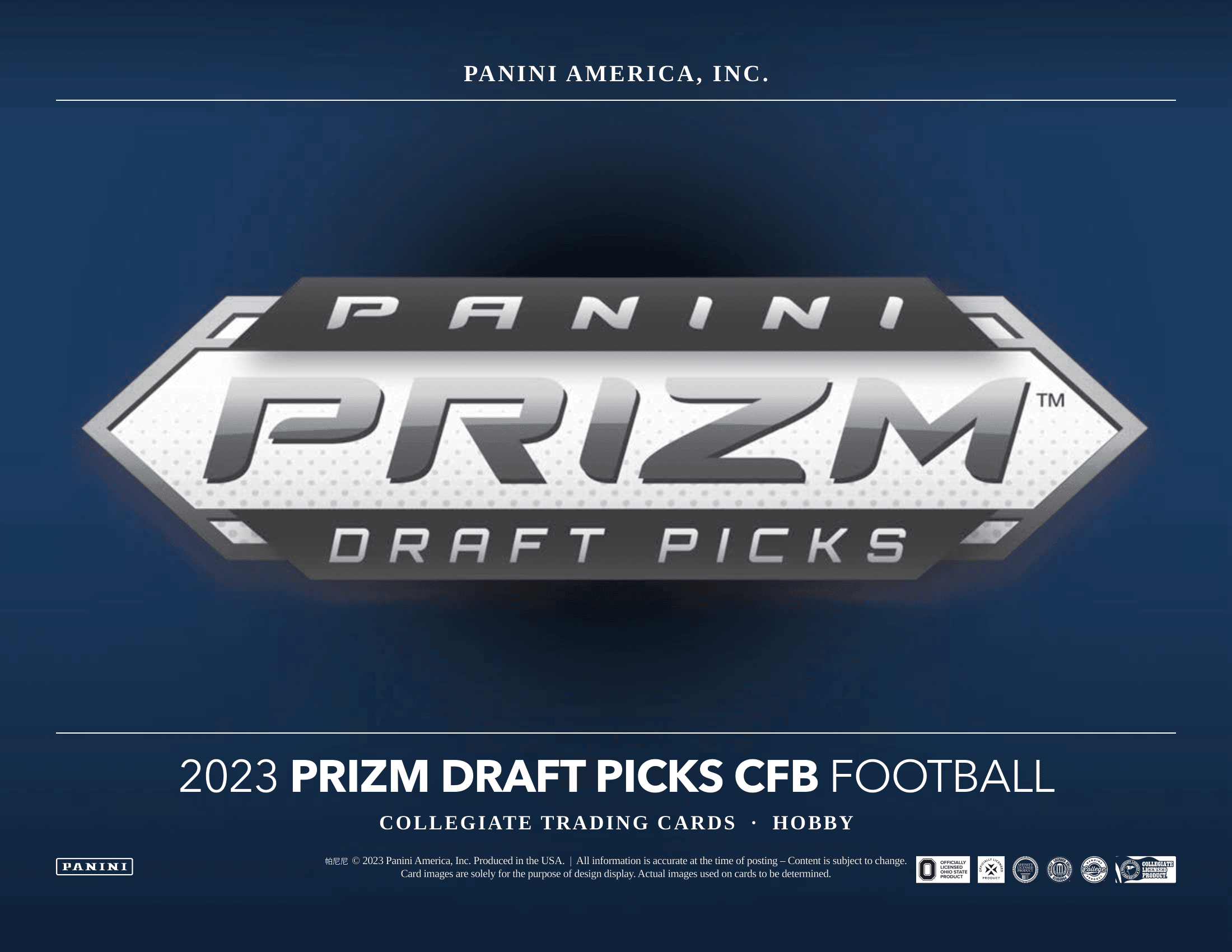 Panini - 2023 Prizm Draft Picks Collegiate American Football (NFL) - Hobby Box - The Card Vault