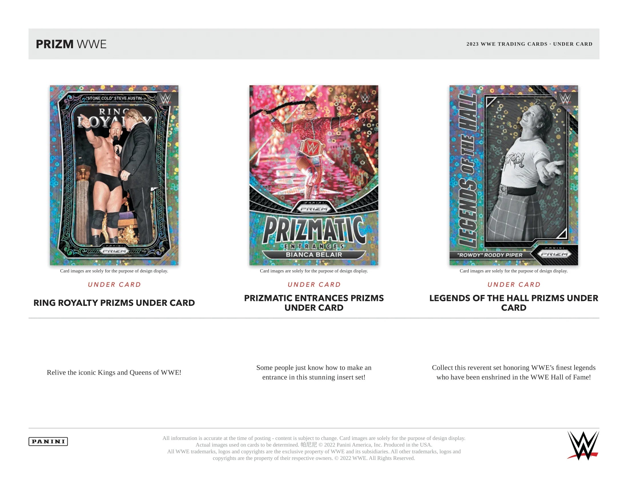 2024 Panini Prizm WWE Wrestling Cards - You Pick Insert - 15+ Free US Shipping